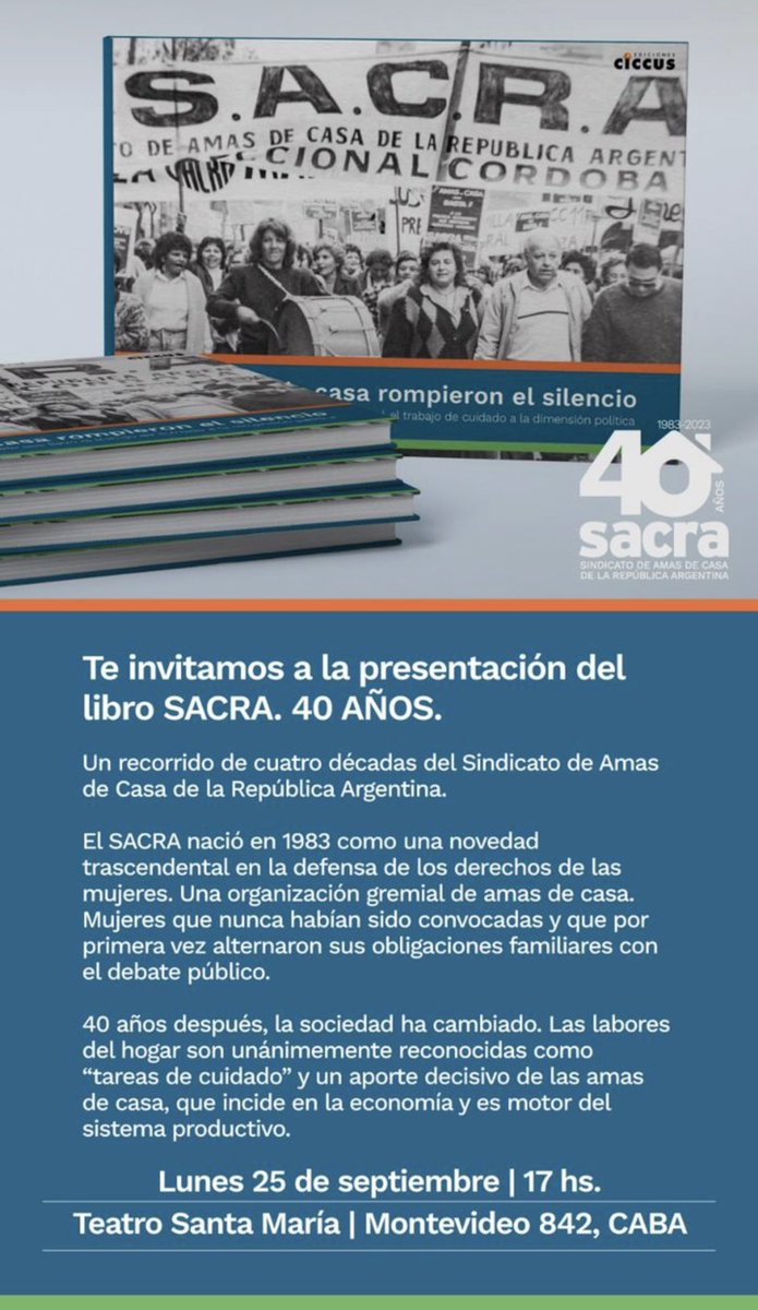 #40Aniversario #AmasDeCasa #trabajadoras #mujeres #Sindicalismo