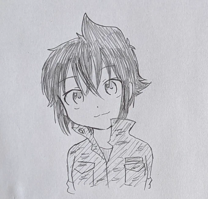 朝落書き 
