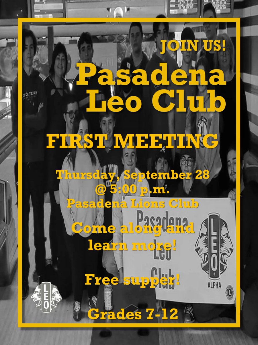Our Leo Club is starting up again for the 23-24 season.