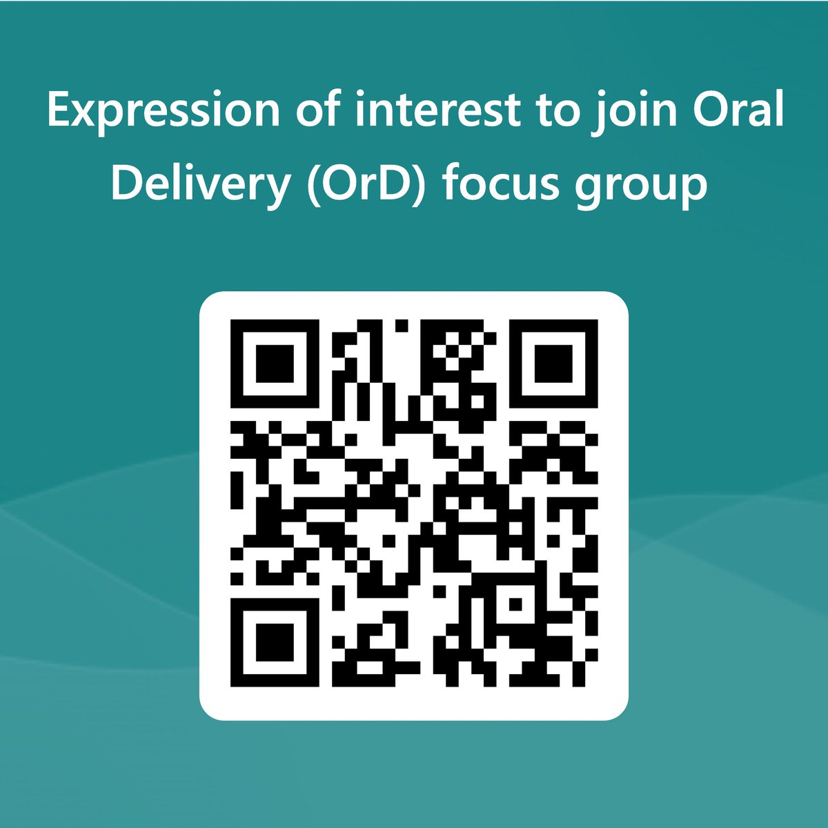 CRS Oral Delivery Focus Group (@crs_fg_oral) on Twitter photo Oral delivery Focus Group <a href="/CRSScience/">Controlled Release Society</a> is looking for new Board Members! You’ll have great opportunities to widen your network within the best drug delivery community! <a href="/CRS_FG_NANO/">CRS NANO</a> <a href="/CRS_YSC/">Young Scientist Committee YSC-CRS</a> <a href="/CRS_FG_BioEng/">CRS Focus Group-BioEng</a>
Submit an EOI before 10th October 2023 via 👇
forms.office.com/r/y8f2rN3zv8. Oral delivery Focus Group <a href="/CRSScience/">Controlled Release Society</a> is looking for new Board Members! You’ll have great opportunities to widen your network within the best drug delivery community! <a href="/CRS_FG_NANO/">CRS NANO</a> <a href="/CRS_YSC/">Young Scientist Committee YSC-CRS</a> <a href="/CRS_FG_BioEng/">CRS Focus Group-BioEng</a>
Submit an EOI before 10th October 2023 via 👇
forms.office.com/r/y8f2rN3zv8.