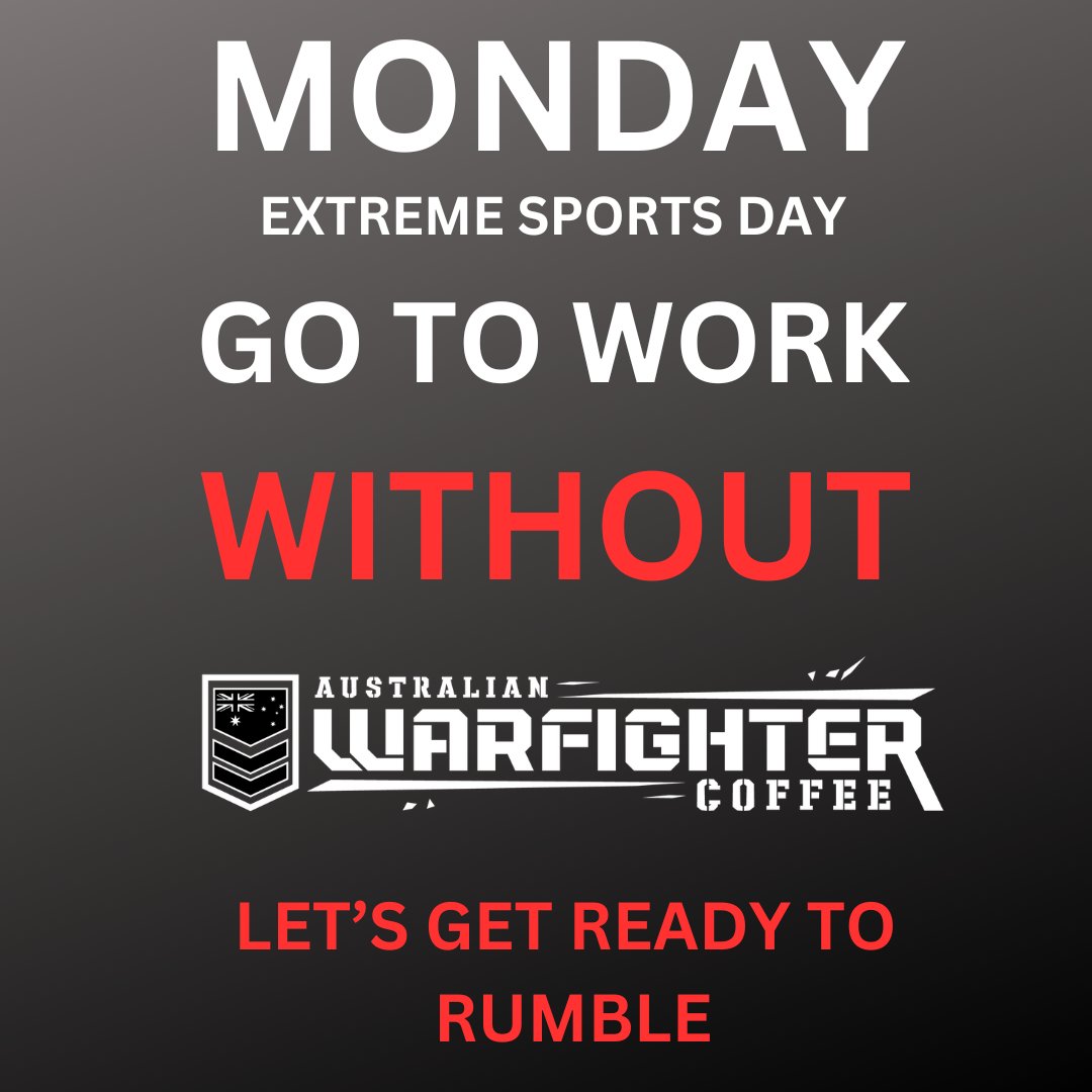 We love to spice up our week with some fun and excitement. That’s why today is NO COFFEE MONDAY - EXTREME SPORTS DAY at work.

Are you ready for some adrenaline-pumping action?

Disclaimer - we are not liable for any injuries.