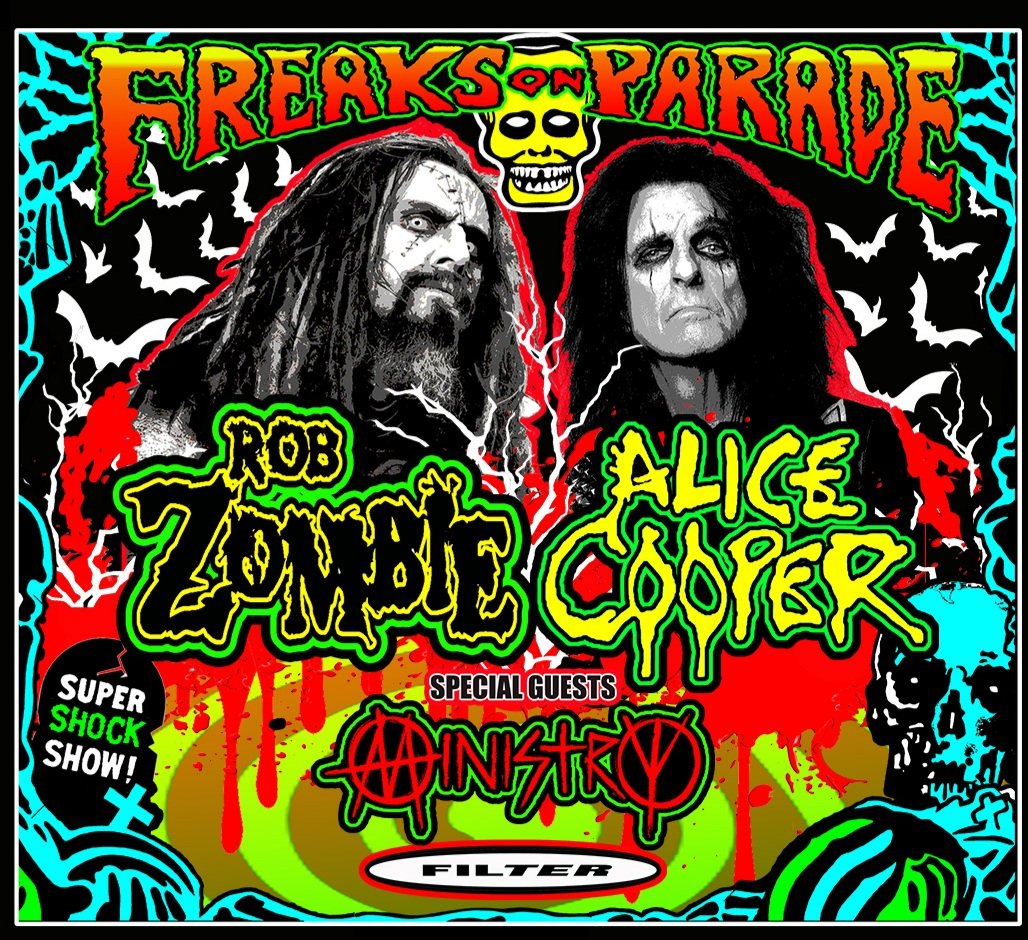 Heading out to the final show of the Freaks On Parade tour with Rob Zombie, Alice Cooper, Ministry and Filter in Phoenix! #robzombie #alicecooper #ministry #filter #freaksonparade