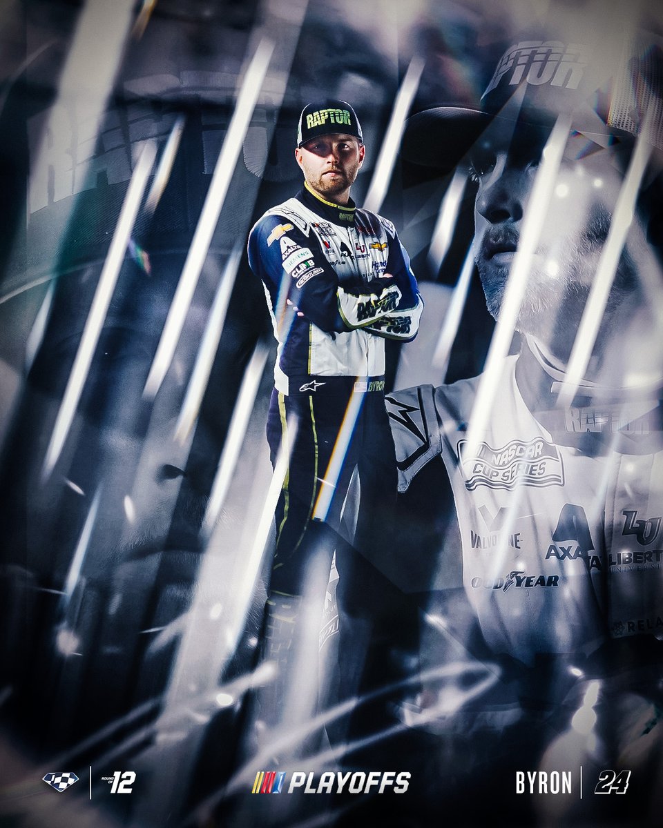 NASCAR's tweet photo. He's through to the Round of 8!

@WilliamByron rallies to victory at @TXMotorSpeedway! #NASCARPlayoffs https://t.co/q5ERBVyOgK