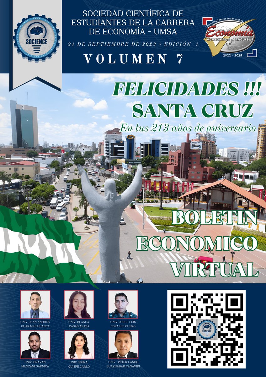 socienceumsa's tweet photo. #24deSeptiembre | ¡¡¡𝐅𝐄𝐋𝐈𝐂𝐈𝐃𝐀𝐃𝐄𝐒 𝐒𝐀𝐍𝐓𝐀 𝐂𝐑𝐔𝐙!!!💚🤍💚

Descárgalo en 👇
https://t.co/fGSLMMp4rO

“𝕀𝕟𝕧𝕖𝕤𝕥𝕚𝕘𝕒𝕔𝕚ó𝕟, 𝕒𝕟á𝕝𝕚𝕤𝕚𝕤 𝕪 𝔼𝕔𝕠𝕟𝕠𝕞𝕖𝕥𝕣í𝕒 𝕒𝕕𝕖𝕝𝕒𝕟𝕥𝕖 𝕊𝕠𝕔𝕚𝕖𝕕𝕒𝕕 ℂ𝕚𝕖𝕟𝕥í𝕗𝕚𝕔𝕒 𝕕𝕖 𝔼𝕔𝕠𝕟𝕠𝕞í𝕒". https://t.co/uaQwAwexJq