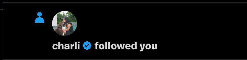 dameilsion's tweet photo. CHARLI GRACE DAMELIO OMFG SHE FOLLOWED ME IM CRYING OMG GHIS IS FHE BEST DAY EVER ILYSM CHARLI OMG😭😭 THIS IS THE BEST THING TO WAKE UP TO OMG @charlidamelio https://t.co/4cFB2gHPMF