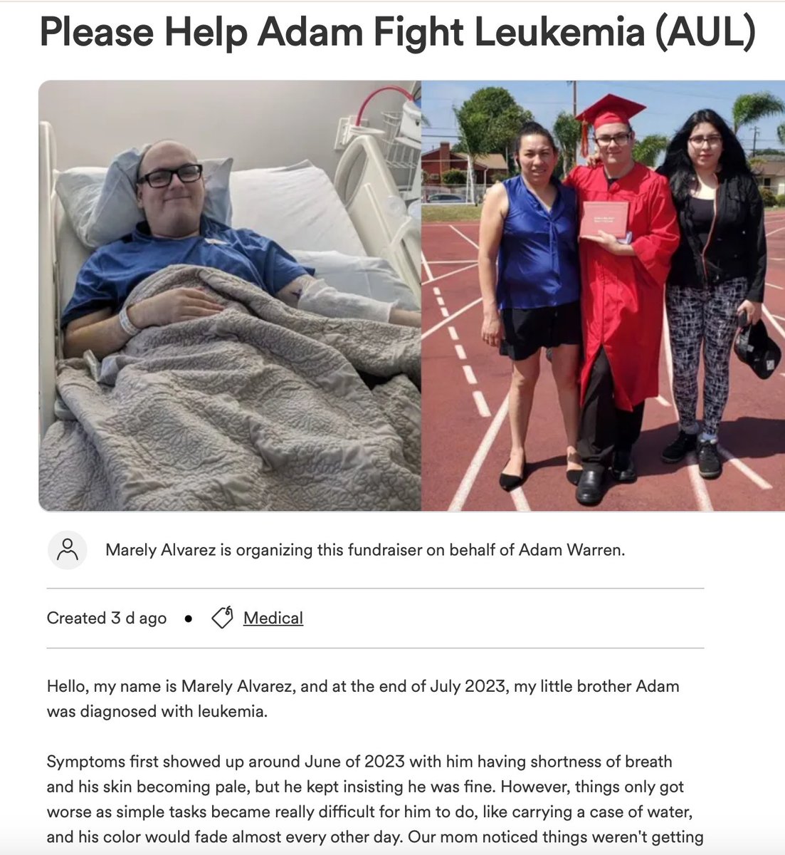 janiesaysyay's tweet image. 07/23 22yr old college senior, Acute Undifferentiated Leukemia. &amp;gt;
#CorrelationNotCausation