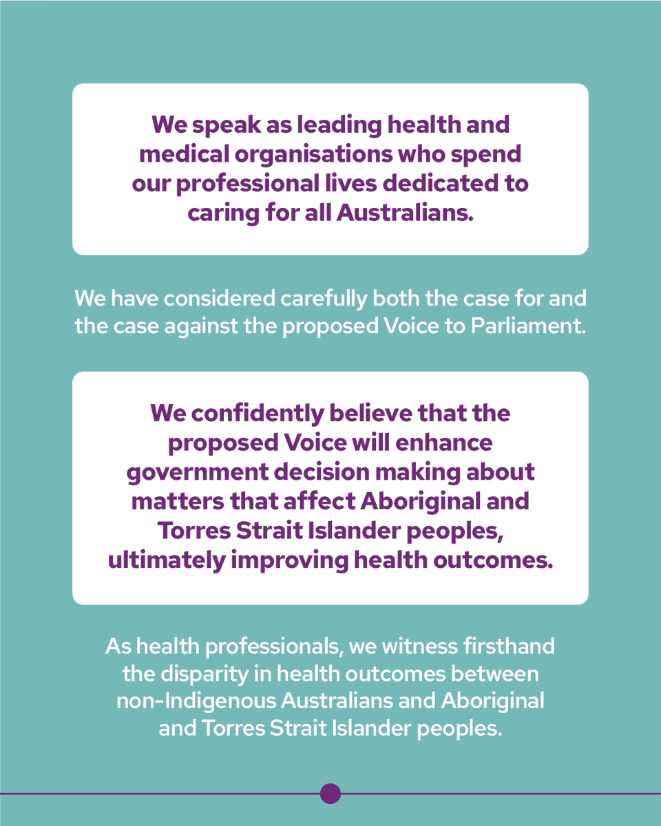 AUMentalHealth's tweet photo. Mental Health Australia has joined more than 125 health organisations in support for a constitutionally enshrined Voice for Aboriginal and Torres Strait Islander peoples.

#Yes23 https://t.co/SwQNbGclte