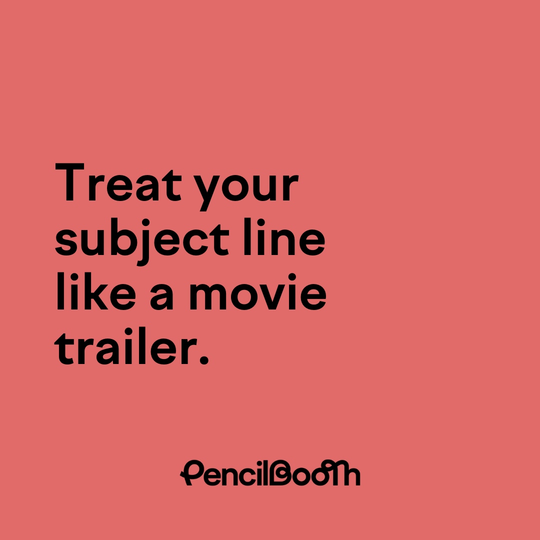 Keep your fans engaged, and create subject lines that are hard to resist. ✏️

Don't have a PencilBooth yet? What are you waiting for, sign up here: l8r.it/4xKe

#pencilbooth #pencilboothcommunity