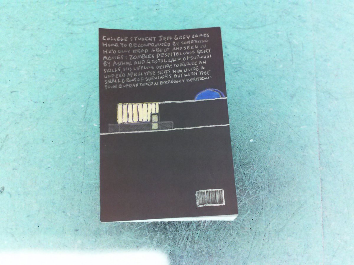 LifeAfterNovel's tweet photo. Before publishing 'The Arising', author @TheBryanWay sought to make a cover mockup for @thinkbrain. Thinking it would look better dark, he designed it in reverse color on a 2-inch strip of printer paper.

(https://t.co/oYASBzvexg)

#lifeafterseries #horror #WritingCommunity https://t.co/9cYUTqakCn
