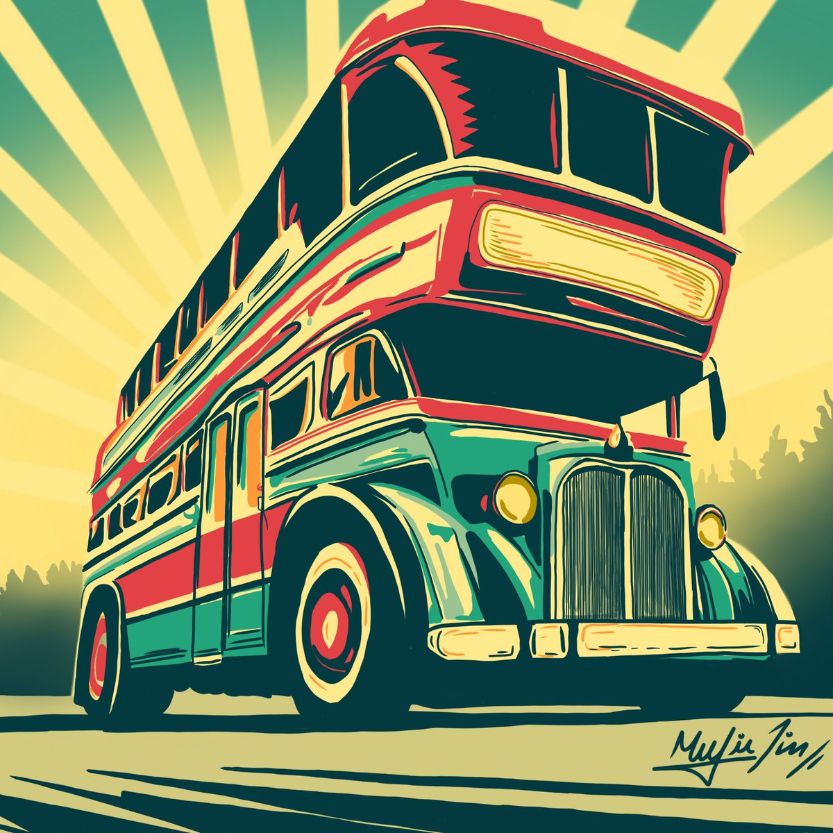 Mukil_mecalan's tweet photo. "Riding on a vintage double-decker bus is like taking a nostalgic journey back in time." https://t.co/q7imWjp0ZY