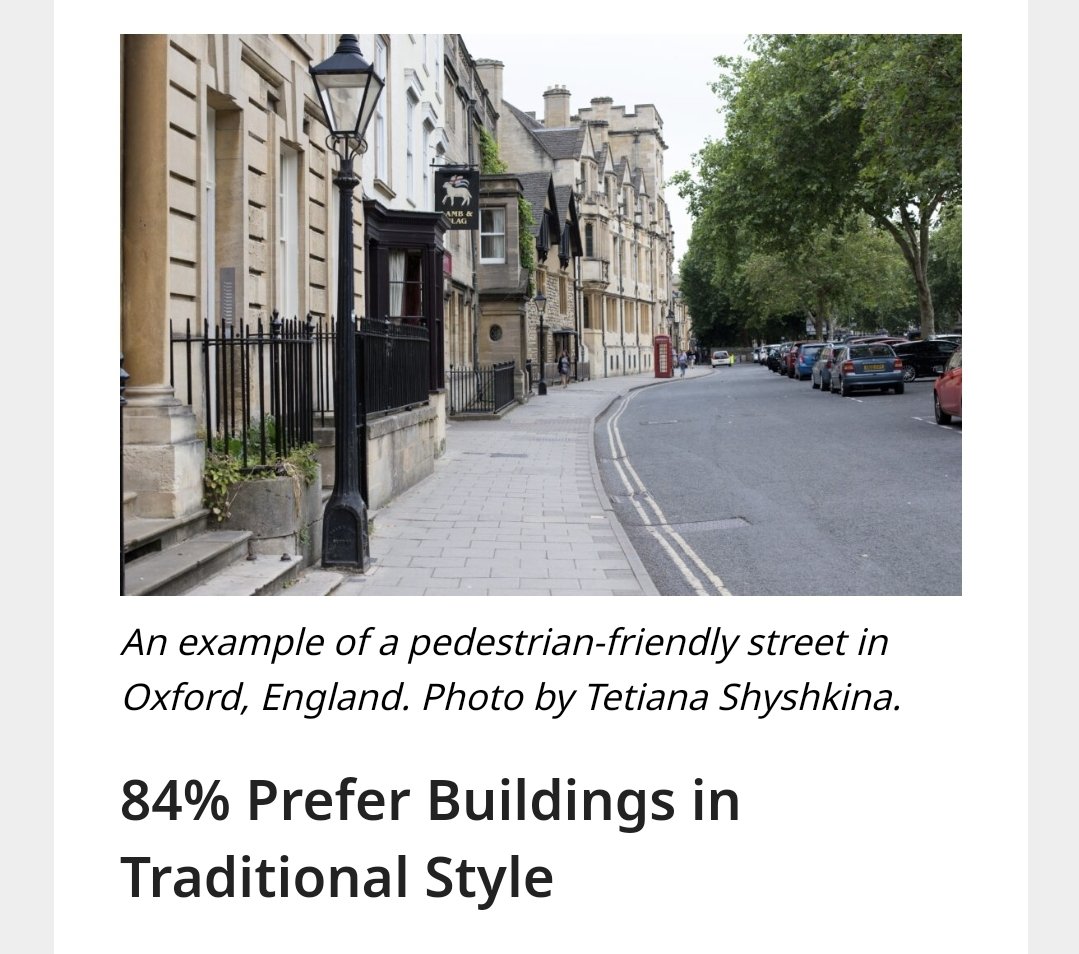 Brittitutkimus: 84% ihmisistä pitää enemmän perinteisestä arkkitehtuurista kuin modernista.

Lähde kommentissa ⬇️

#TraditionalArchitecture
#NewTraditionalArchitecture
#BeautifulArchitecture