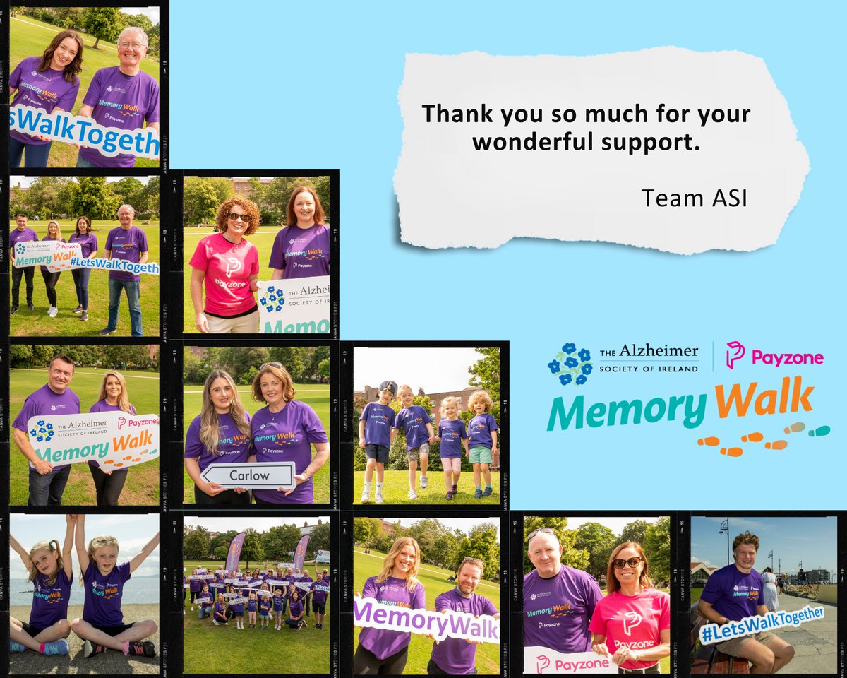 What an amazing day!! 🤩 It was so inspiring to see so many people coming together to support the Alzheimer's Memory Walk. Thank you all.💜

A huge thank you to our Ambassadors <a href="/Pamela_Laird/">pamela laird</a>, Martin King, <a href="/neildelamere/">Neil Delamere</a>, Miss Cork City 2023 Rachel O'Leary, Ellen Kavanagh Jones,