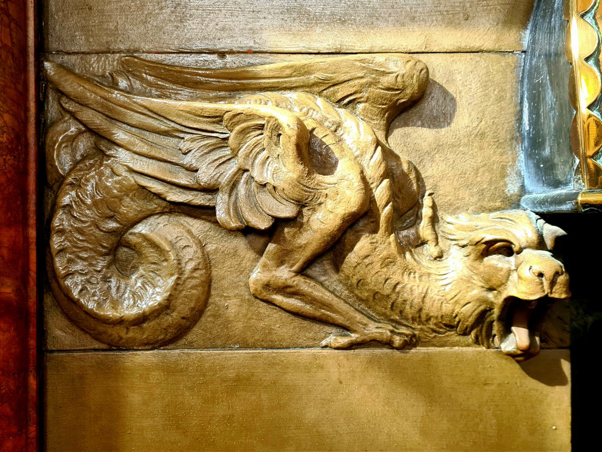 is_glasgow's tweet photo. Love this mythical creature on a fireplace at the Royal College of Physicians and Surgeons of Glasgow. I'm not too sure what it's made from, but it looks like a ceramic of some kind.
#glasgow #architecture #ceramic #design #mythicalcreature #fireplace #firesurround @rcpsglasgow https://t.co/OpKcoWJelq