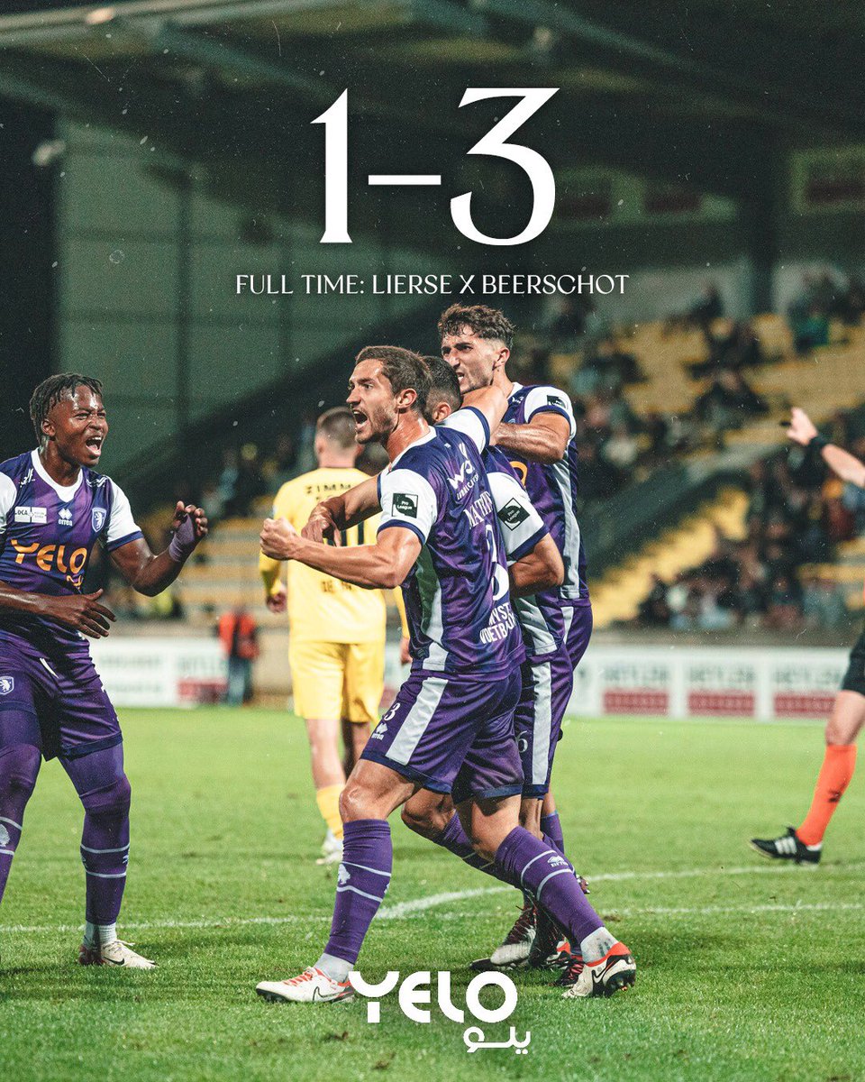 kbeerschotva's tweet photo. Onze Mannekes gaan met 1-3 winnen op het Lisp!

Michez, Konstantopoulos en Reyners zorgden voor de Kielse doelpunten. 

#LIEBEE #WeAre13 #Yelo https://t.co/cnjZ6AaHVy