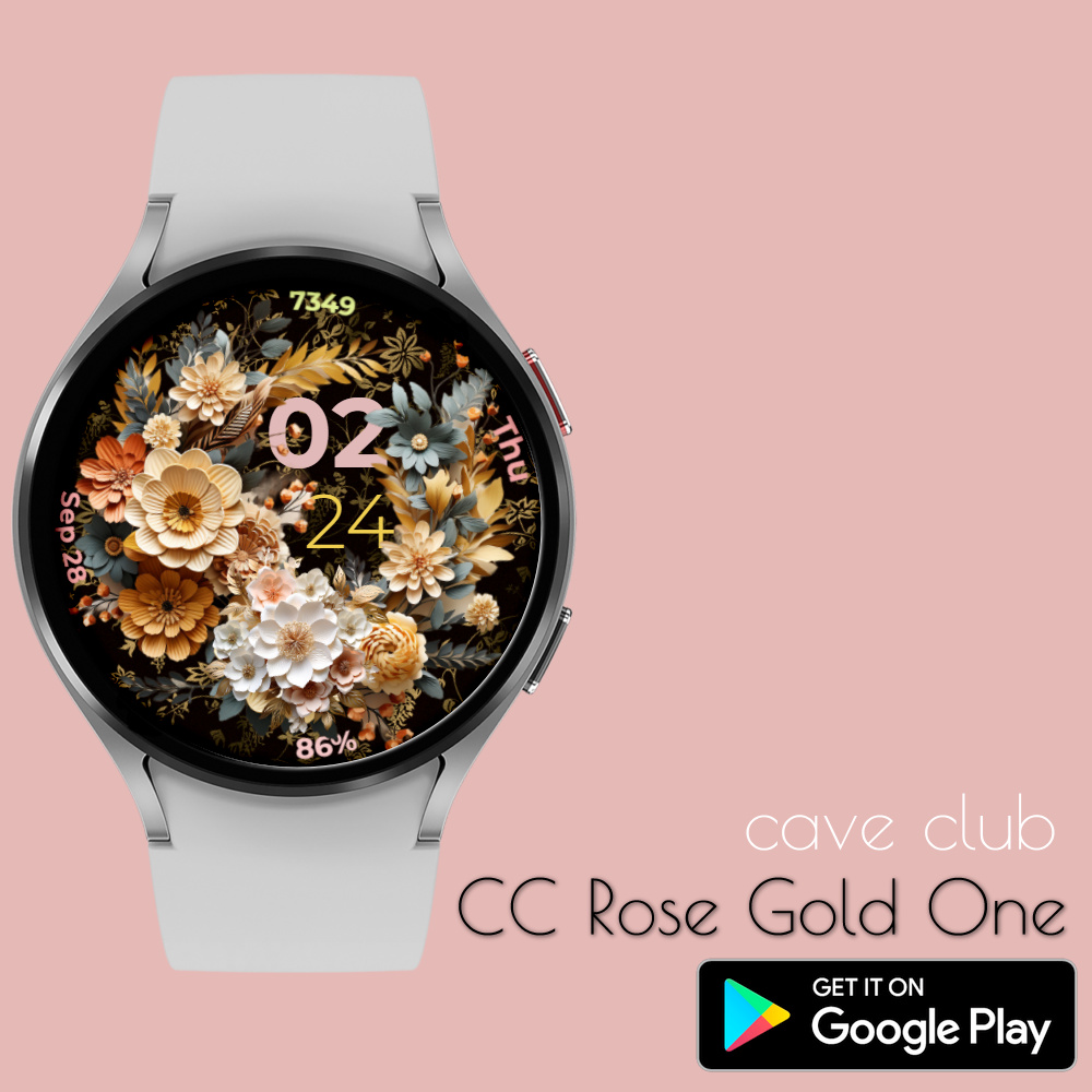 smART_studioART's tweet photo. 📢 Cave Club Wear OS Watch Face: CC Rose Gold One 
https://t.co/OP5BPv8TxX

#wearos #samsunggalaxy #smartwatch #smartwatches #watchfaces #facewatch #galaxywatch #galaxywatch4 #galaxywatch5 #watchface #galaxywatch4 #playstore #wearosface #Wearable #watch #wearos3 https://t.co/ryVScDyge5