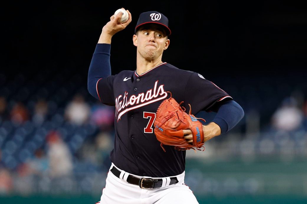 Heck of a start from Jackson Rutledge (WSH No. 13) against the Braves 🧀

5 IP | 3 H | 1 R | 2 BB | 4 K
58% four-seam fastballs (50/86 total pitches)
32% Whiff-rate on off-speed pitches (6 whiffs)