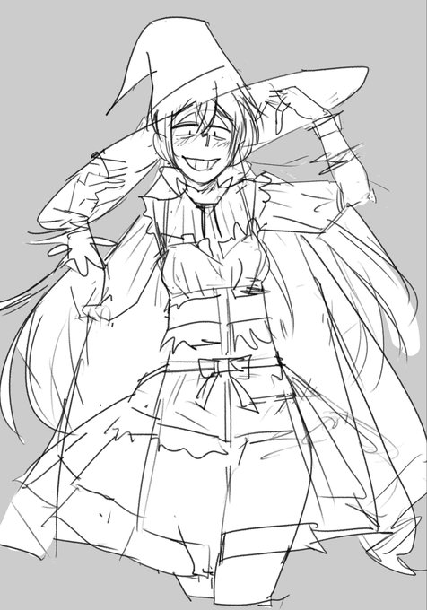 去年ハロウィンにまったく間に合わなかったラフをば
新規に描き直すか再利用するか… 