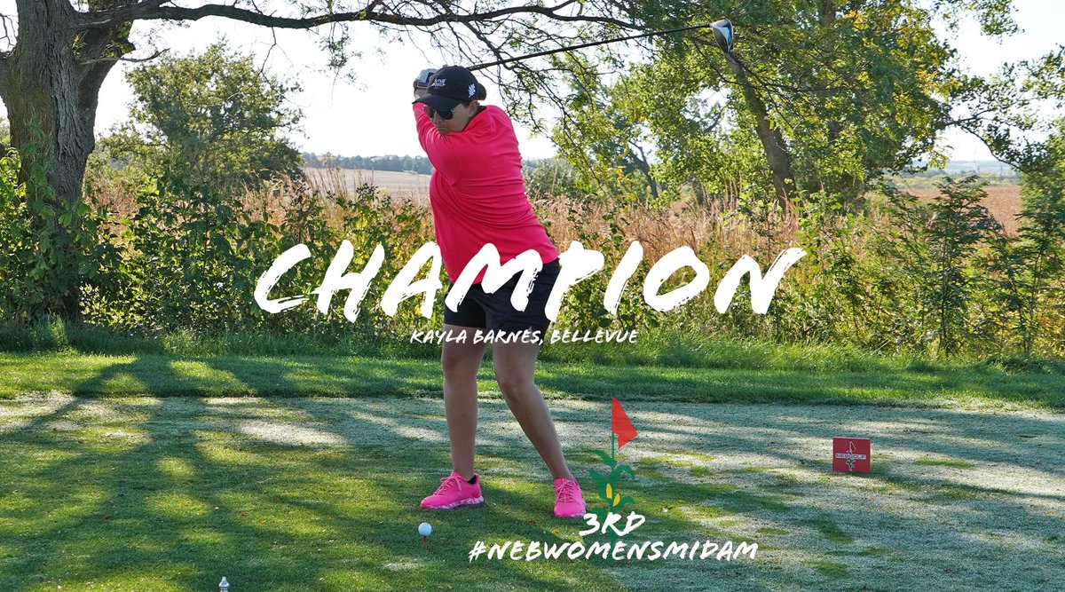NGAgolf's tweet photo. 🏆 CHAMPION 🏆

Winning for Two 🤰🏻
@kayLaVidaLoca rolls to the 3rd #NebWomensMidAm title by 10 strokes! https://t.co/ugMVTFiatC
