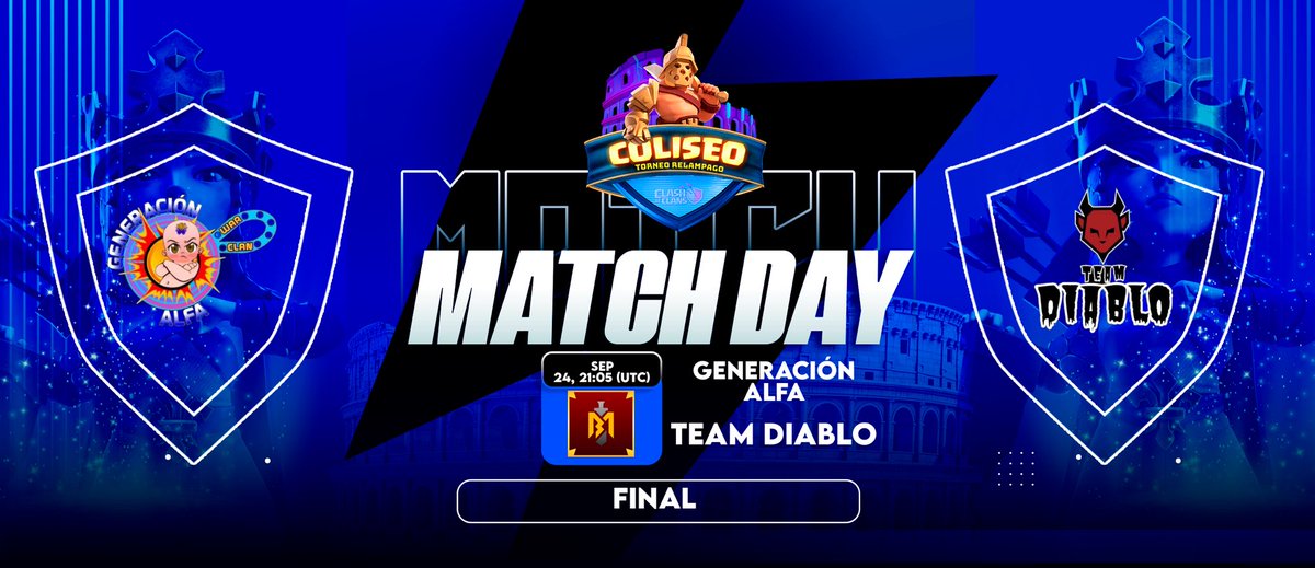 La Gran Final 🛡️Generación Alfa 🆚 Team Diablo 🗓️ Domingo Septiembre 24 ⏰ 3:00 pm 🇲🇽 📡twitch.tv/brutusmaximo No tela puedes perder!! @TeamDiabloFire @G_alfas #TeamDiabloEsInevitable