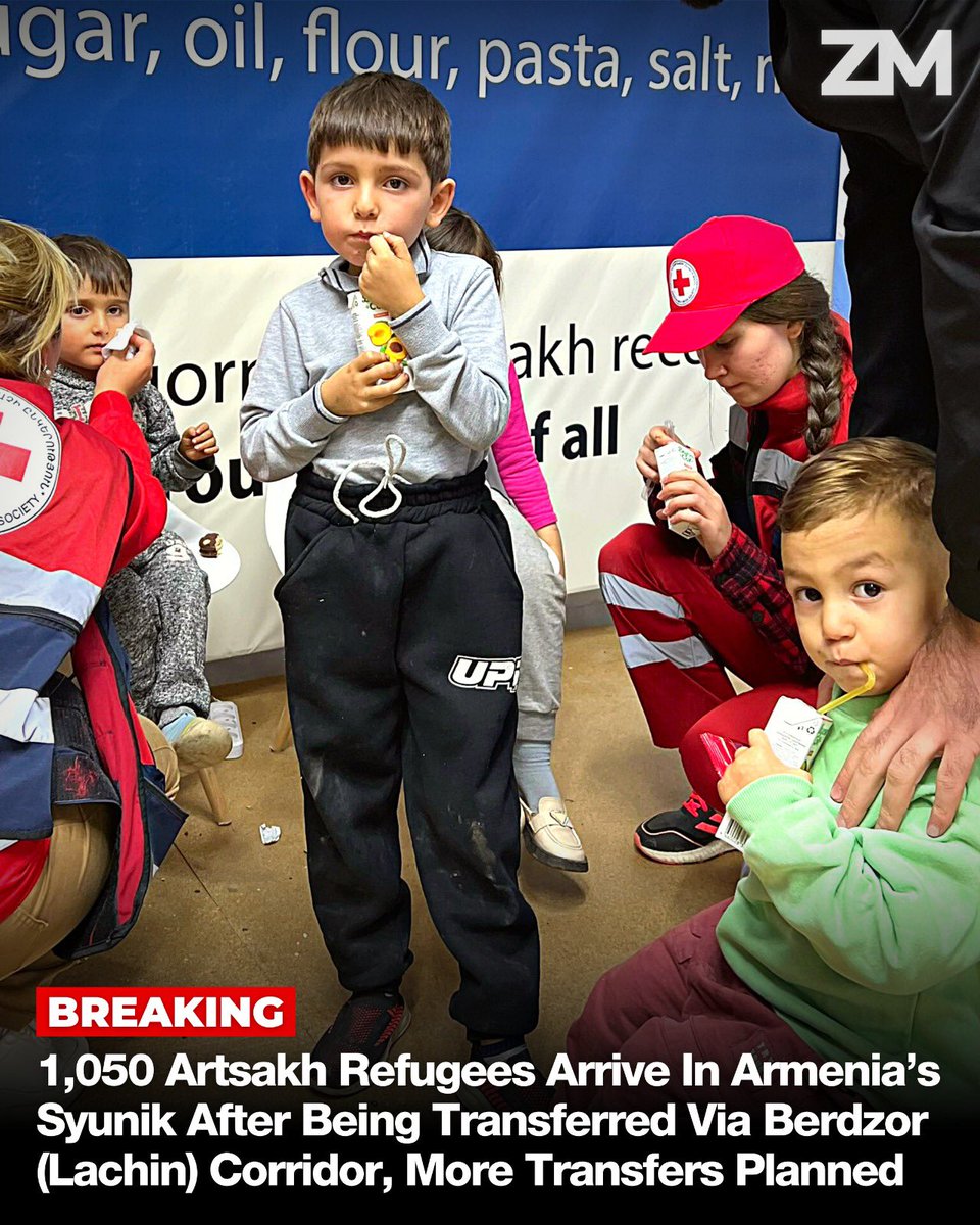 ZartonkMedia's tweet image. BREAKING: 1,050 Artsakh Refugees Arrive In Armenia’s Syunik After Being Transferred Via Berdzor (Lachin) Corridor, More Transfers Planned