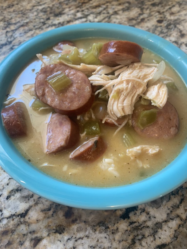 TiffDowell's tweet image. There are lots of benefits of being friends with @abcrocker.  But getting his gumbo recipe is sure near the top of the list. #gumbo #homeade
