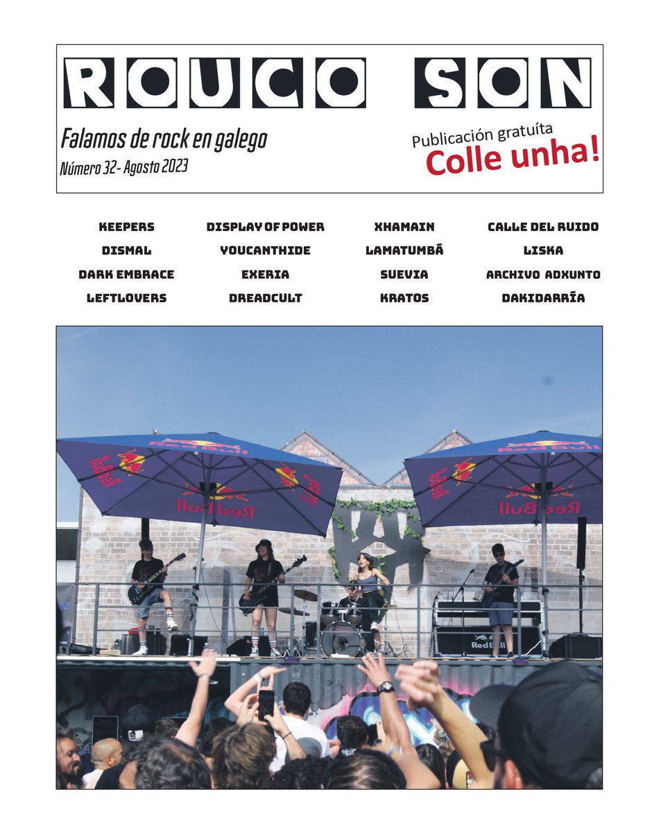 Antes de que saia o novo número, repasamos o de agosto, co concerto de <a href="/keepers_oficial/">Keepers_oficial</a> no <a href="/ResurrectionESP/">Resurrection Fest Estrella Galicia</a> na portada 🤘 Tamén saíron <a href="/DarkEmbraceBand/">Dark Embrace</a>, <a href="/DOPPANTERA/">DISPLAY OF POWER</a>, <a href="/Leftlovers_off/">Leftlovers</a>, <a href="/exeriabanda/">Exeria Banda</a>, <a href="/xhamain/">Xhamain</a>, <a href="/calledelruido/">CALLE DEL RUÍDO</a>, <a href="/liskapunk/">LISKA!</a>, <a href="/archivoadxunto/">Archivo Adxunto</a> ou <a href="/Dakidarria/">[DAKIDARRÍA]</a>!