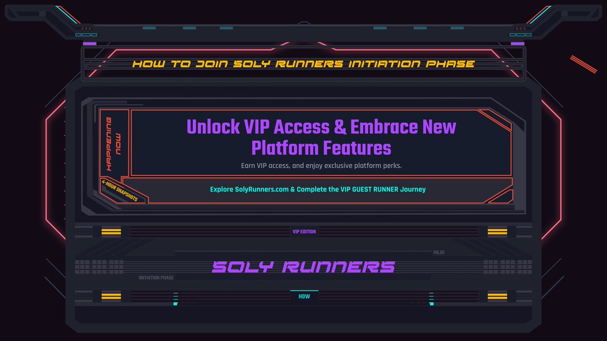 WenSubzero's tweet photo. 🚀 Join Soly Runners Initiation Phase! Unlock VIP access to our platform and dive into exclusive features. 🌟

🔹Complete VIP Journey
🔹 Earn VIP perks 
🔹 Free Mint your pass in 4-hour snapshots 

Coming soon at @solyrunners
#SolyRunners #VIPAccess https://t.co/yCbW0OZ6uG