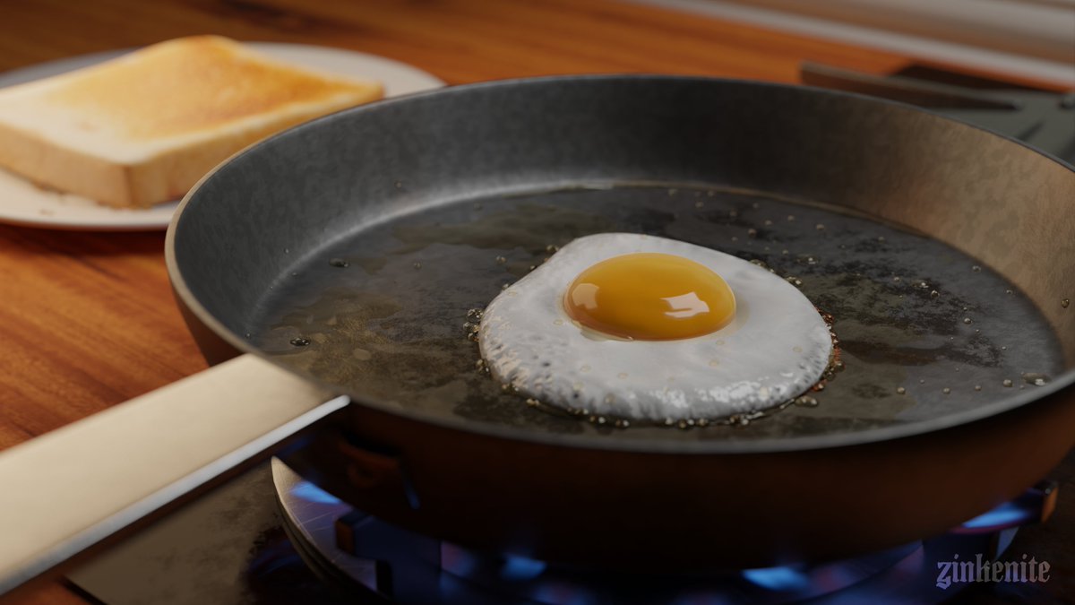Tasty Egg Breakfast. Made in Blender.

#b3d #blender #3dart