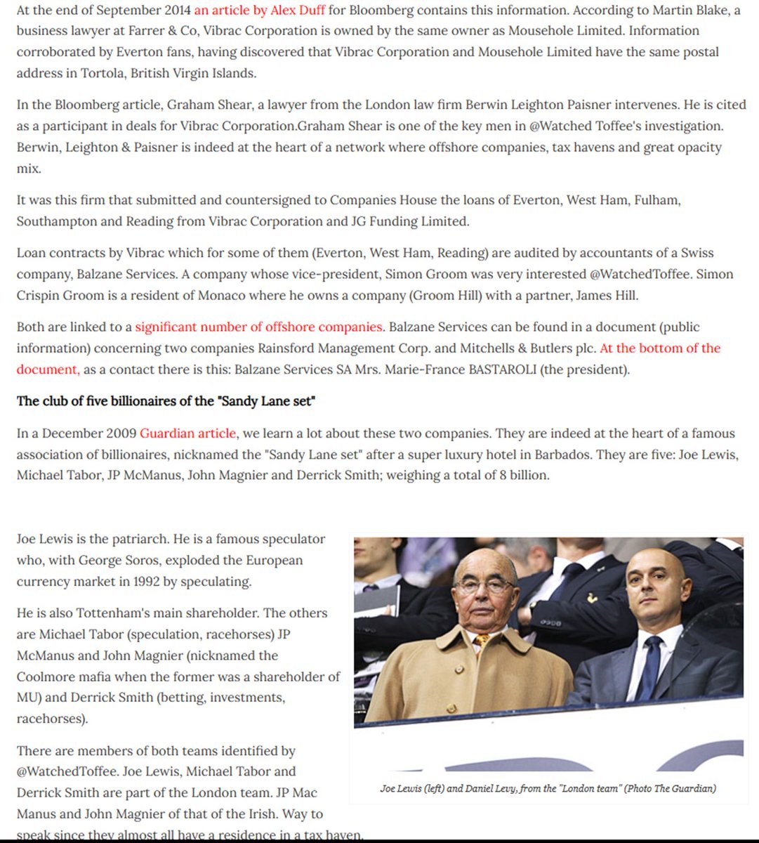 Livooo's tweet photo. Just before #Moshiri took over, there was a great article from a French Football magazine that heavily referenced @WatchedToffee
It focussed on #Everton financing in the shadows
It will become very relevant again soon #777 #RightsAndMedia #JGGroup #Vibrac #Tabor #Green
ππ https://t.co/LZsQGHl4WZ