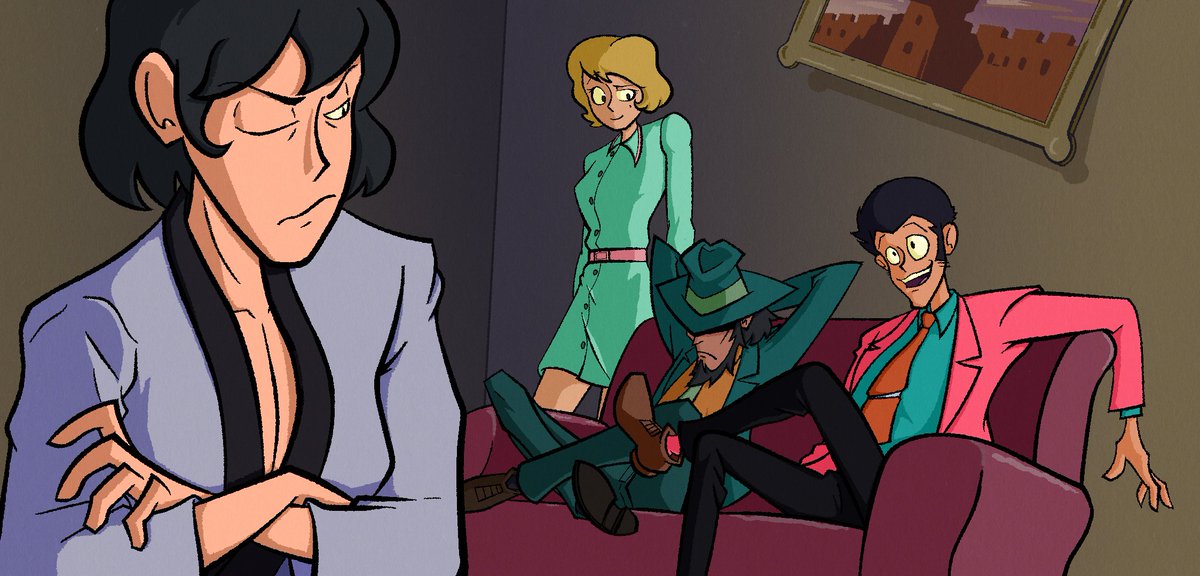 TheLovelyTony's tweet photo. A redraw of a scene from Part 1 cuz I thought it looked nice (with a bonus Part 3 variant)
#fanart #lupiniii #lupinthethird #lupiniiifanart #lupiniiipart1 #lupiniiipart3 https://t.co/jW5QiFc0uB