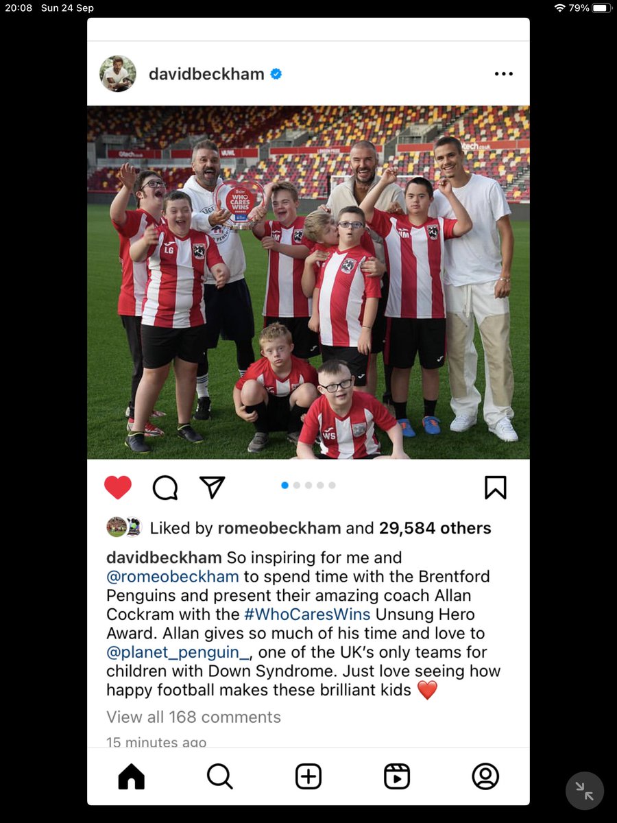 So AMAZING to have won this award and to be recognised by the one and only Mr David Beckham. We are truly humbled.