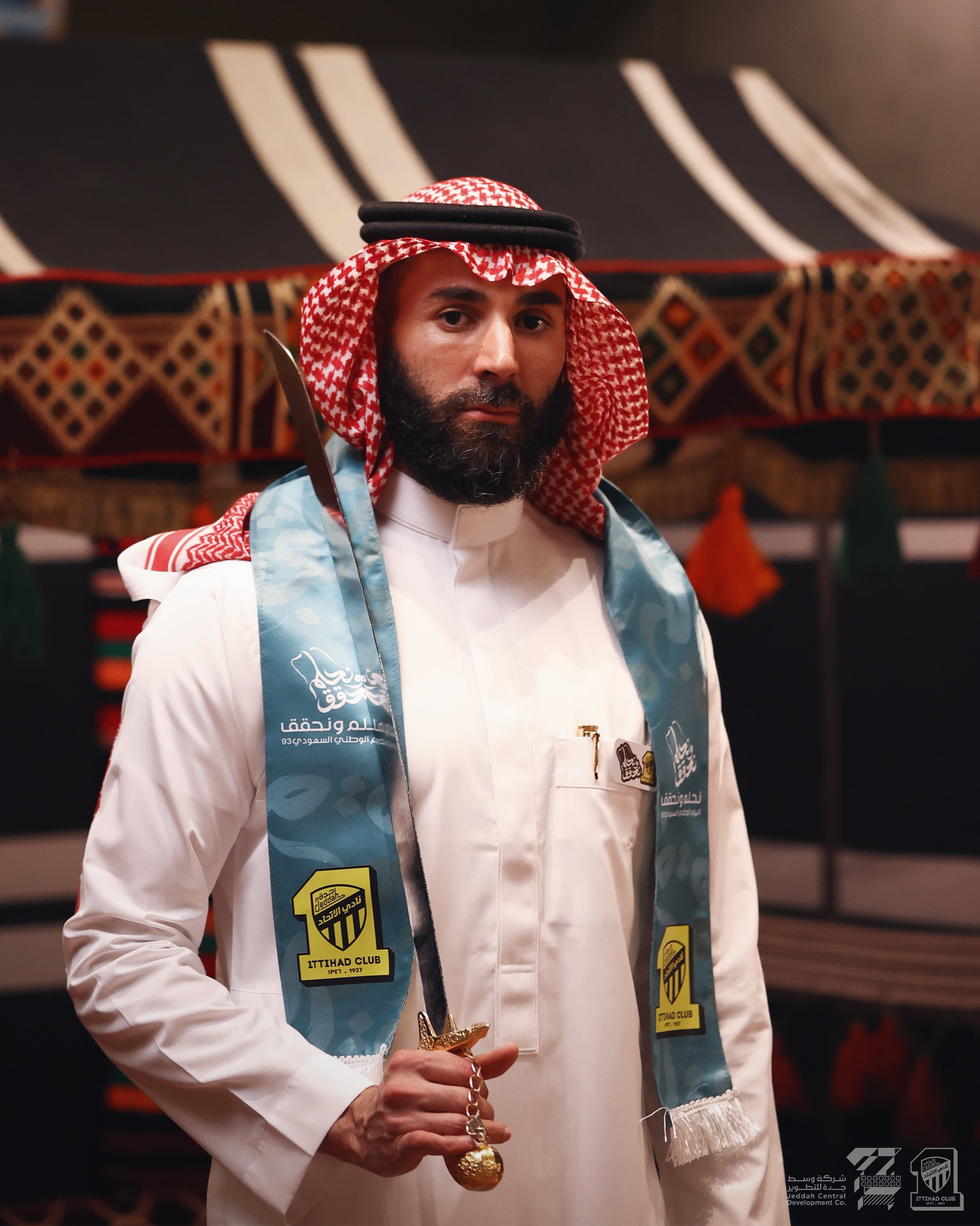 Benzema's Stylish National Day Celebration in Saudi Arabia Captured in Stunning Images 2