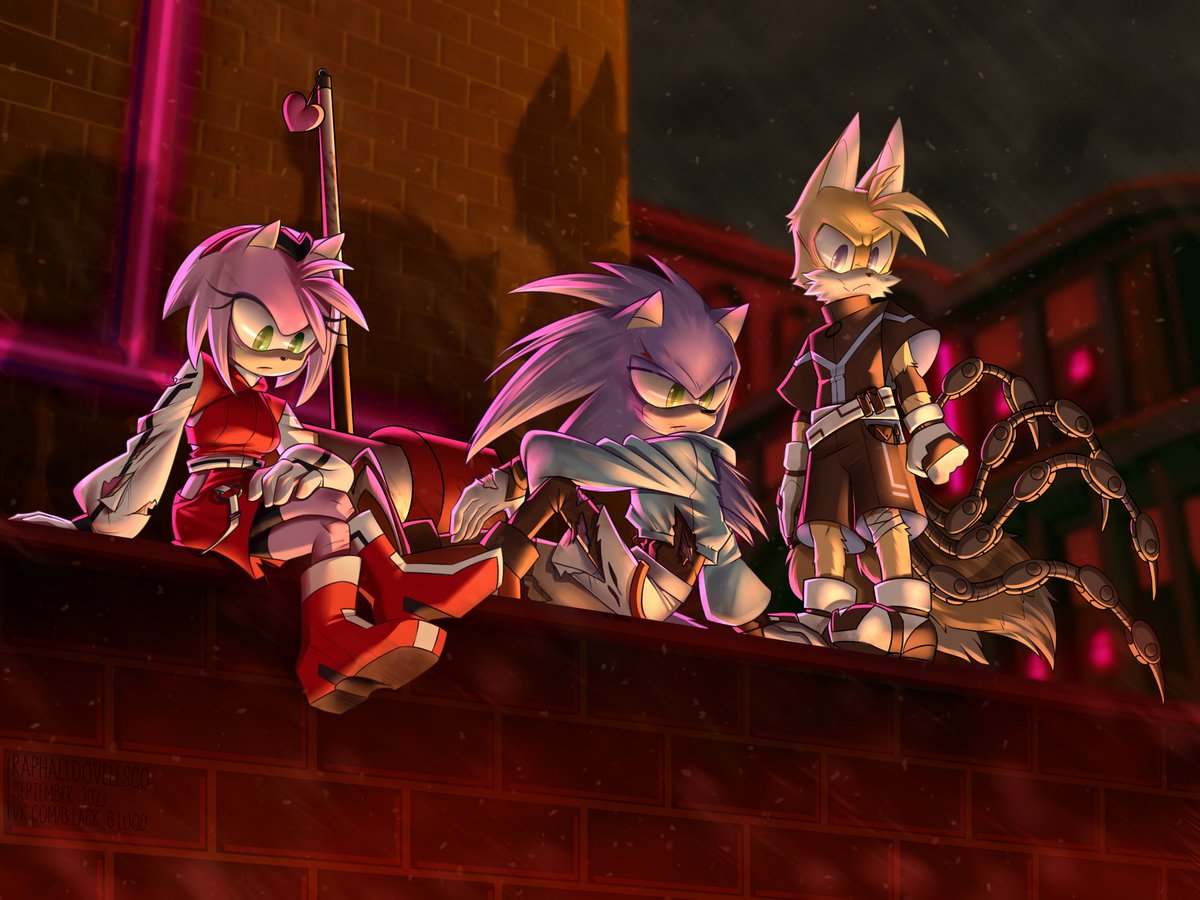 Dovelesco's tweet photo. We need more seriousness 

#Sonic #SonicPrime  
#AmyRose #SonicTheHedgehog #TailsTheFox https://t.co/54ltdLA9xl