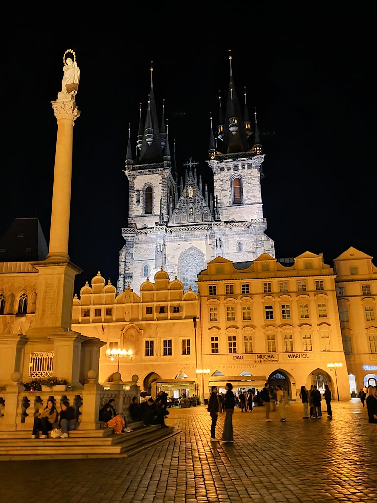 Prague at night