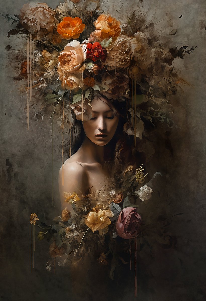 "Wallflower"

In shadows cast a wallflower blooms  
A gentle soul in quiet rooms   
But beneath a fiery spark ignites   
Unnoticed strength, like the stars at night  

With patience and time she'll bide her hour   Transforming from a wallflower to mighty power   
In shadows