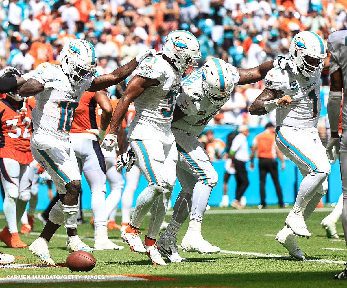 espn's tweet photo. The Dolphins have officially scored the most points in franchise history. https://t.co/NZttmJrOhE