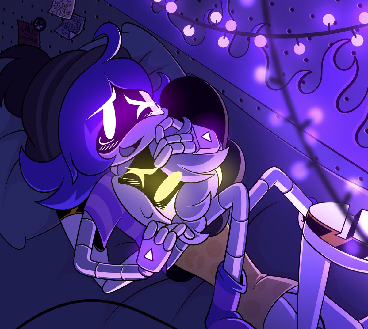 SaItyPepper's tweet photo. Late Night Cuddles
#MurderDronesFanart #MurderDrones #NUzi #BiscuitBites https://t.co/4gIi0KEivE