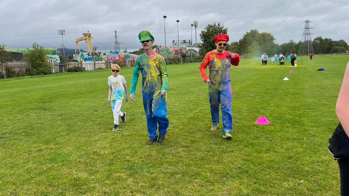 Lovely day at our Colour run. Fun had by all and definitely worth another go next summer.