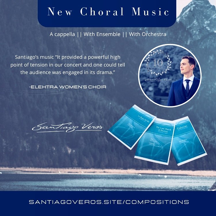 Get ready for the 2023-2024 concert season! Discover fresh choral pieces A cappella, With Ensemble, and With Orchestra, addressing themes like unity, mental health, social inclusion, LGTBQIA+, loss, hope, nature, and society. More information available on my website!
#newchoral