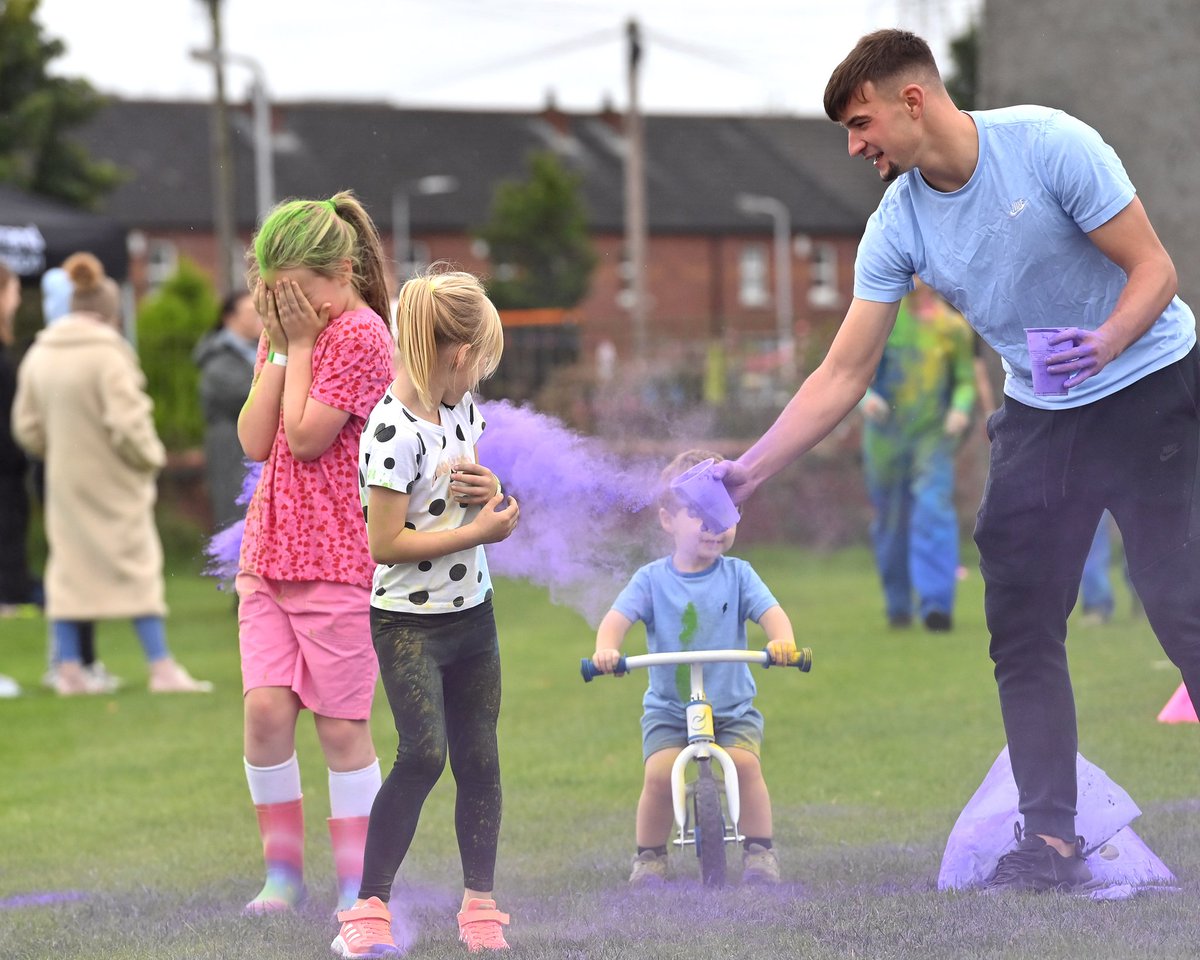 Big shout out to the Glentoran first team players who took time out to have a little fun ...