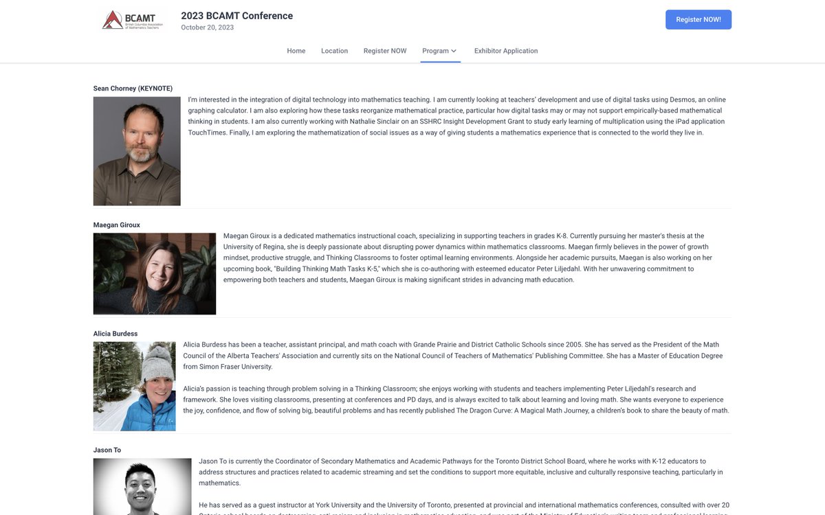 See our conference website for important updates: keynote and featured speaker bios, in-person and online sessions and timetable, … ! Register now for early-bird rates. bcamtconference.ca #BCAMT2023 #PSAday