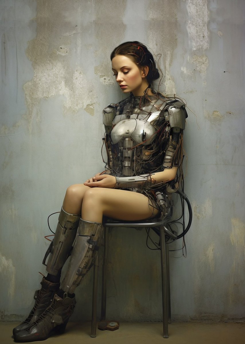 Imagine the Fusion of Humanity and Machine 
#digitalart #midjourney #artwork #artgallery #ai #aiart #aibeauty #aiartist #artist #artwork #aiwork #aiartwork #aiartcommunity #aidesign #design  #imagination #CyborgEvolution #Neuralink #FutureTech #CyborgSympiosis #aidesign #viral