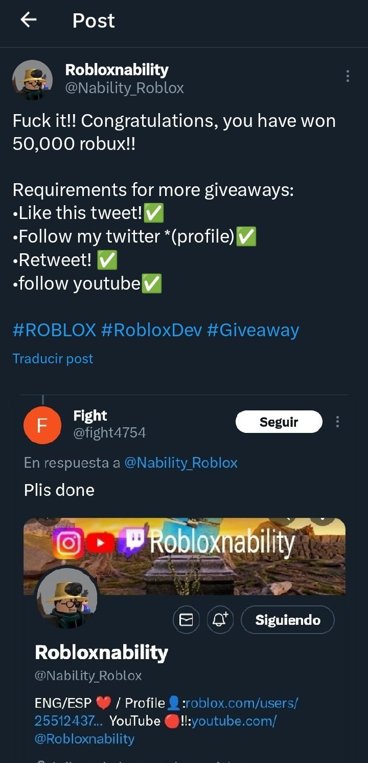 Robloxnability on X: New! Fuck it! Again I will send 50,000 robux to  people who are interested🤑 💖Like 🫂Follow me 🔀 Retweet #ROBLOX  #ROBLOXDev #ROBLOXGiveaway #robuxgiveaway #robuxgiftcard #FreeRobux  #robuxcode #Giveaways  /