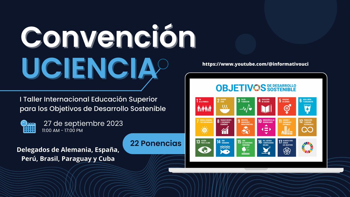 juanps17's tweet photo. I Taller Internacional Educación Superior para los Objetivos de Desarrollo Sostenible #UCIENCIA23 #SGDs #EODS https://t.co/uMdSGEmu98