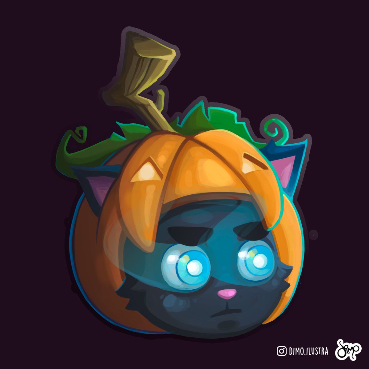 dimo_ilustra's tweet image. Práctica de color 
#digitaldrawing #colorpractice #DigitalArtist #digitalart #Halloween #BlackCat #ilustradordigital