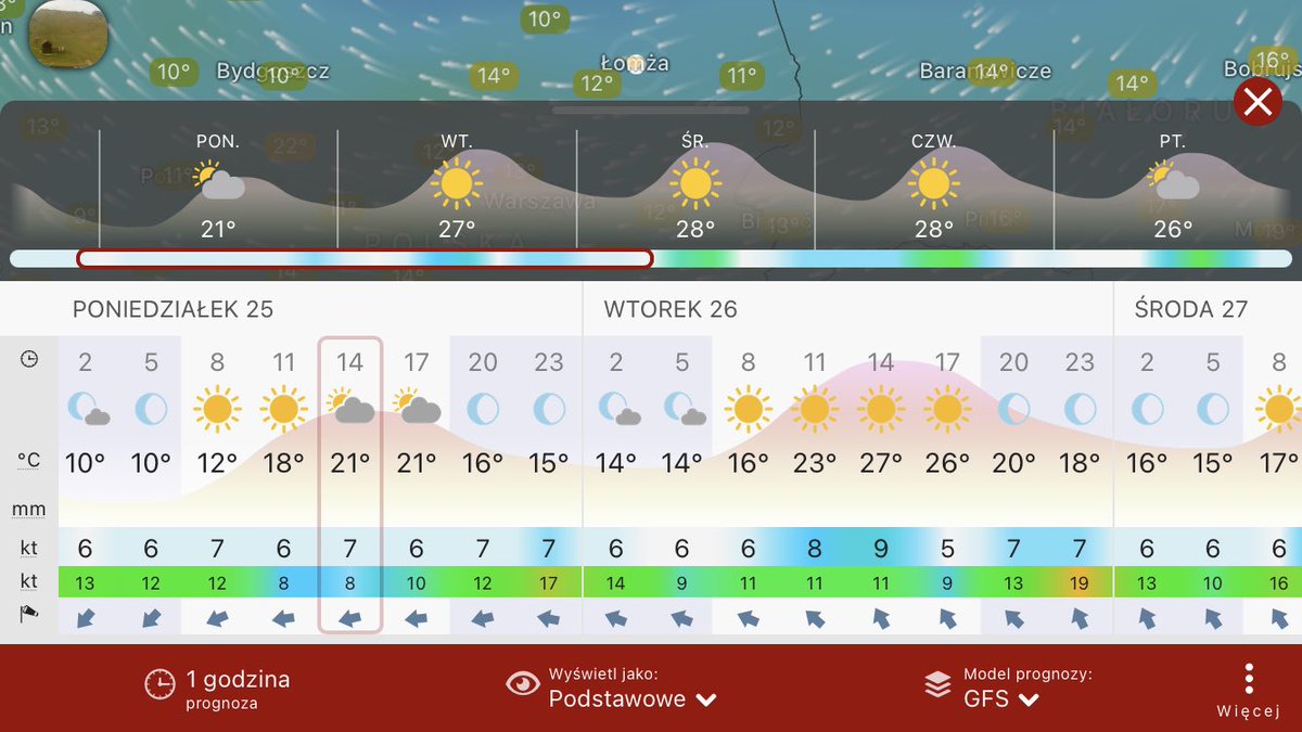 MeteoinfoLMOSPL's tweet photo. Prognoza pogody wg.modeli #ECMWF #GFS #ICON dla #Łomża na 2️⃣5️⃣.0️⃣9️⃣.2️⃣0️⃣2️⃣3️⃣ #Windycom https://t.co/dfWeG7O0ck