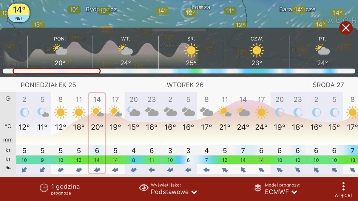 MeteoinfoLMOSPL's tweet photo. Prognoza pogody wg.modeli #ECMWF #GFS #ICON dla #Ostrołęka na 2️⃣5️⃣.0️⃣9️⃣.2️⃣0️⃣2️⃣3️⃣ #Windycom https://t.co/KKrKBmj50Q