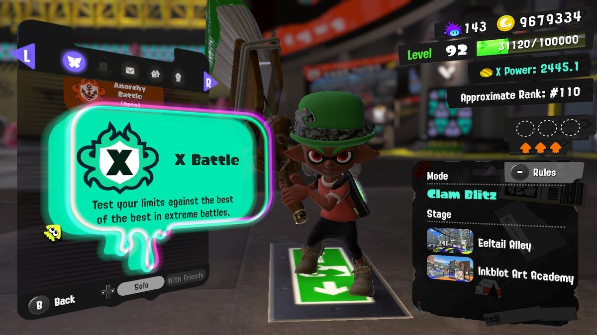CoolBoyKemet's tweet photo. Top 500 Clam Blitz #Splatoon3 #NintendoSwitch https://t.co/GB50Csq15K