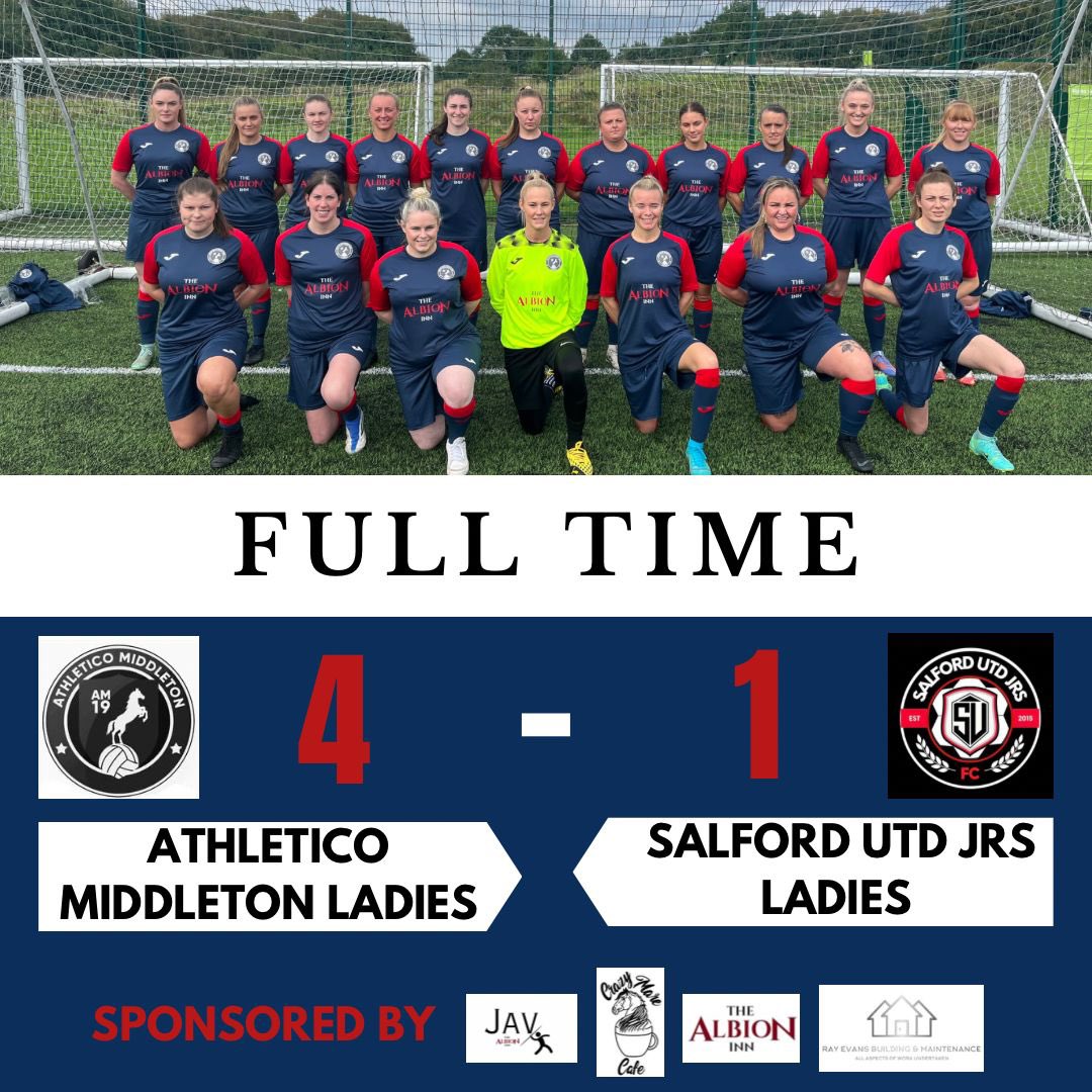 Am19Ladies's tweet photo. Today the ladies took on a good salford utd juniors side, the ladies worked together and managed to get the 3points they deserved with some great team plays and well taken goals 
Thanks salford for a great game https://t.co/aVFktiaPJ7