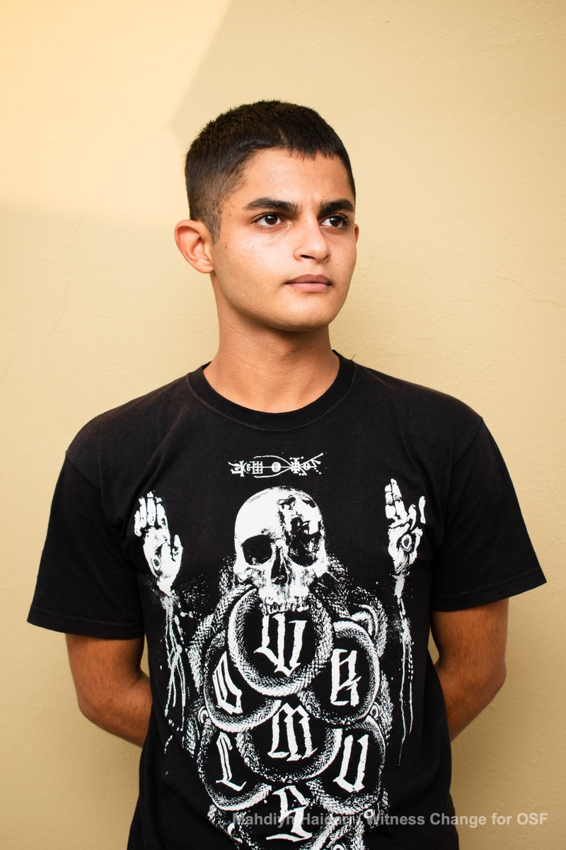 “The hope I have helps me stand strong,” says Said Yaser Taheri (17) from #Afghanistan. He reached #Greece by sea on his 11th try. His dream is “to study and continue movie-making.” 
#1000Dreams #refugee #asylum #Afghan